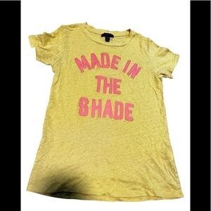 𝅺JCREW XXS made in the shade yellow short sleeve tee